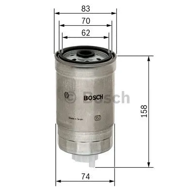 Kuro filtras BOSCH 1 457 434 329