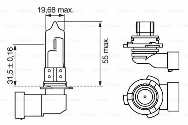 Prožektoriaus lemputė BOSCH 1 987 301 063