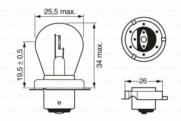 Lemputė BOSCH 1 987 302 606