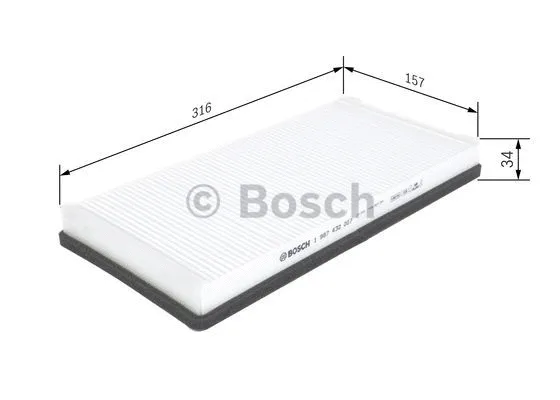 Salono filtras BOSCH 1 987 432 007