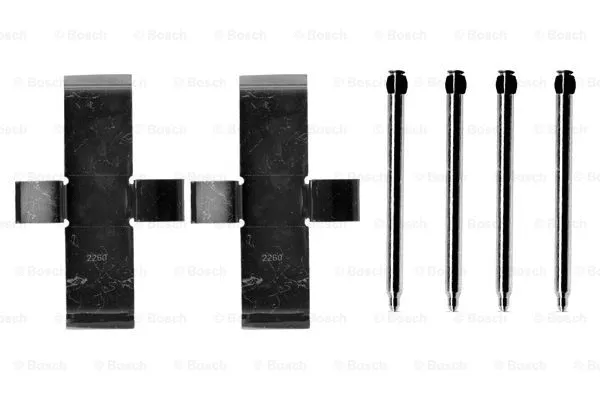 Diskinių stabdžių trinkelių priedų komplektas BOSCH 1 987 474 002