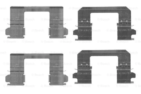 Diskinių stabdžių trinkelių priedų komplektas BOSCH 1 987 474 461