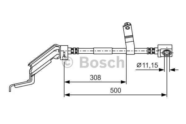 Stabdžių žarnelė BOSCH 1 987 476 866