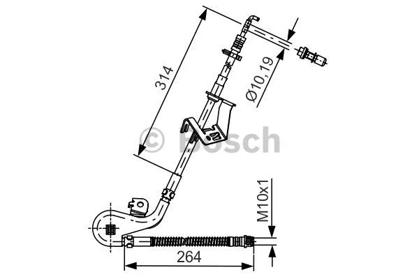 Stabdžių žarnelė BOSCH 1 987 481 428
