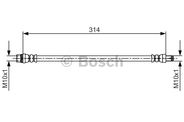 Stabdžių žarnelė BOSCH 1 987 481 718
