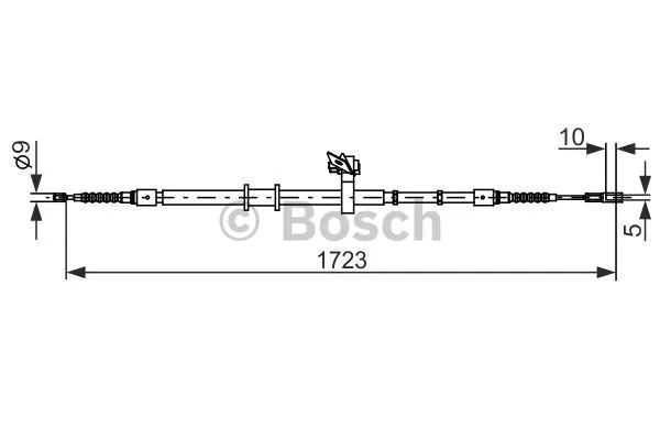 Stovėjimo stabdžio trosas BOSCH 1 987 482 269