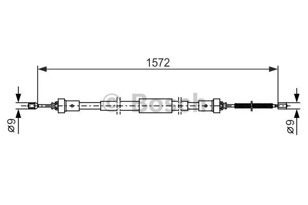 Stovėjimo stabdžio trosas BOSCH 1 987 482 384