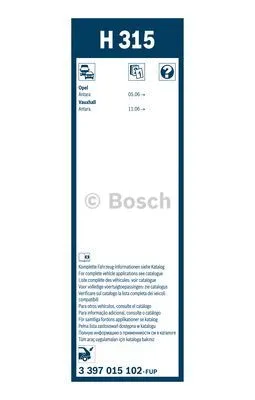 Valytuvas BOSCH 3 397 015 102