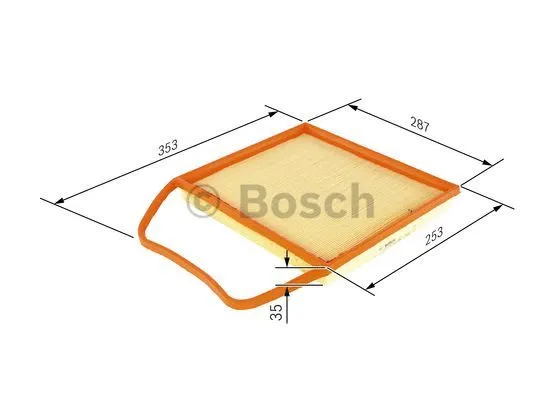 Oro filtras BOSCH F 026 400 148