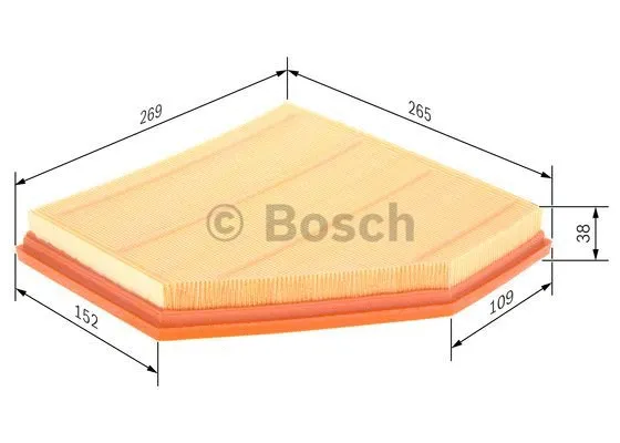 Oro filtras BOSCH F 026 400 270