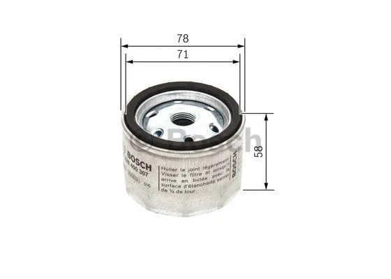 Turbokompresoriaus oro filtras BOSCH F 026 400 307