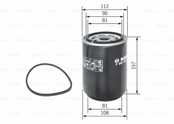 Kuro filtras BOSCH F 026 402 025