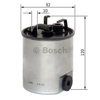 Kuro filtras BOSCH F 026 402 044
