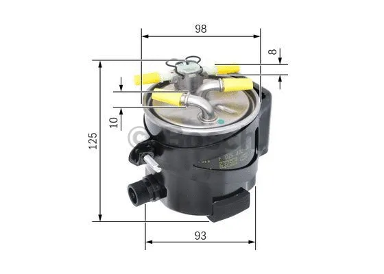 Kuro filtras BOSCH F 026 402 061