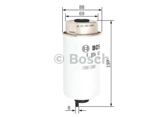 Kuro filtras BOSCH F 026 402 122