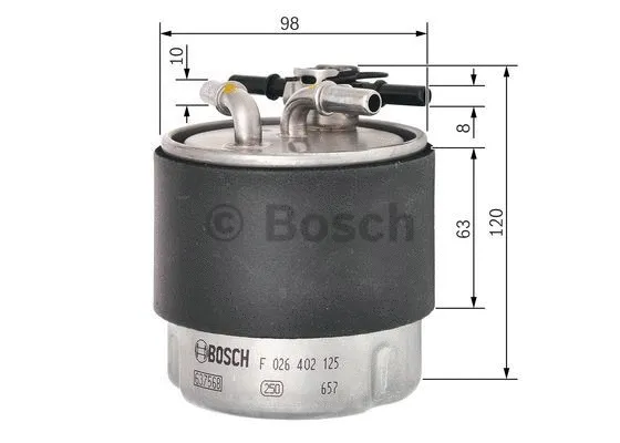Kuro filtras BOSCH F 026 402 125