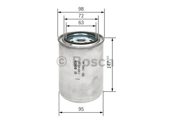 Kuro filtras BOSCH F 026 402 151