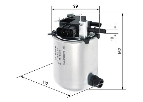 Kuro filtras BOSCH F 026 402 201