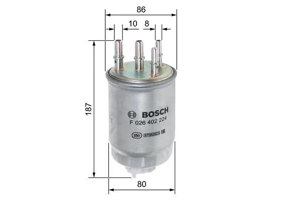 Kuro filtras BOSCH F 026 402 224