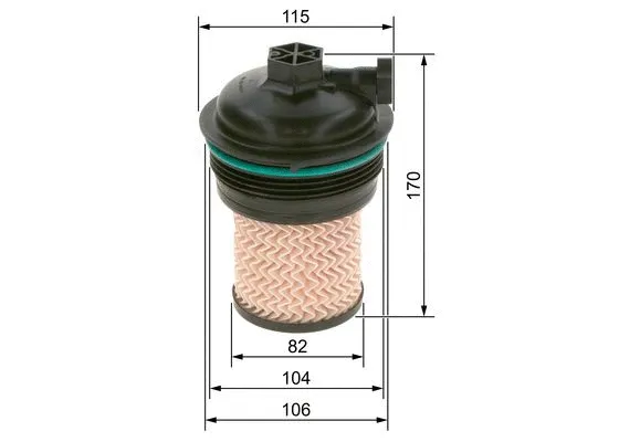 Kuro filtras BOSCH F 026 402 247