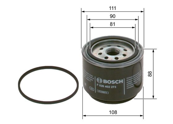 Kuro filtras BOSCH F 026 402 273