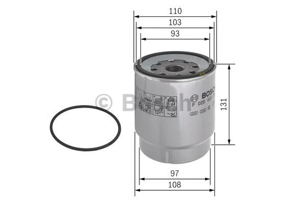 Kuro filtras BOSCH F 026 402 794