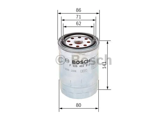 Kuro filtras BOSCH F 026 402 813