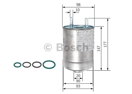 Kuro filtras BOSCH F 026 402 850