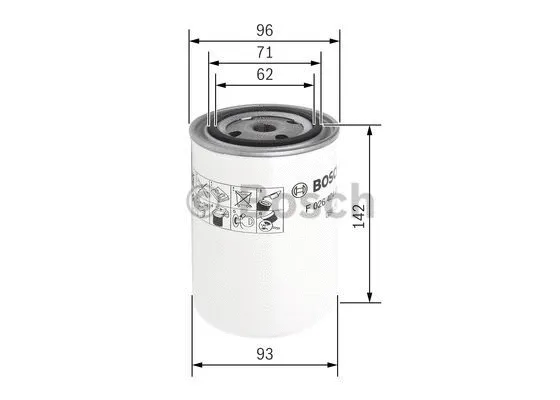 Aušinimo skyščio filtras BOSCH F 026 404 011