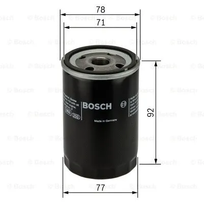 Alyvos filtras BOSCH F 026 407 017
