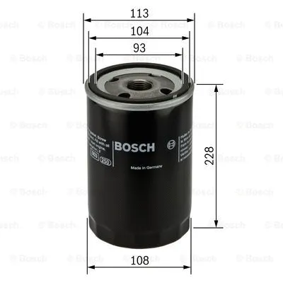 Alyvos filtras BOSCH F 026 407 048