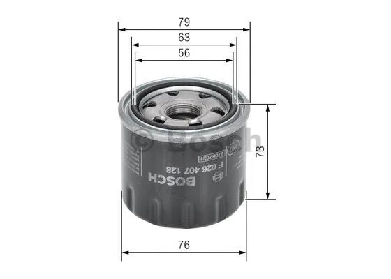 Alyvos filtras BOSCH F 026 407 128