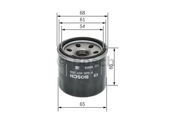 Alyvos filtras BOSCH F 026 407 209