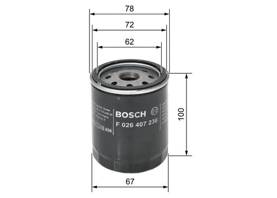 Alyvos filtras BOSCH F 026 407 236