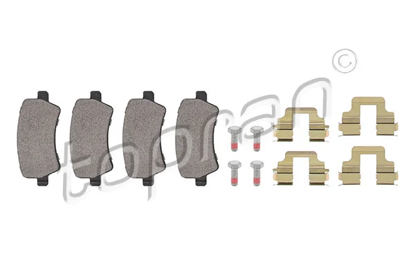 Diskinių stabdžių trinkelių rinkinys TOPRAN 304 763