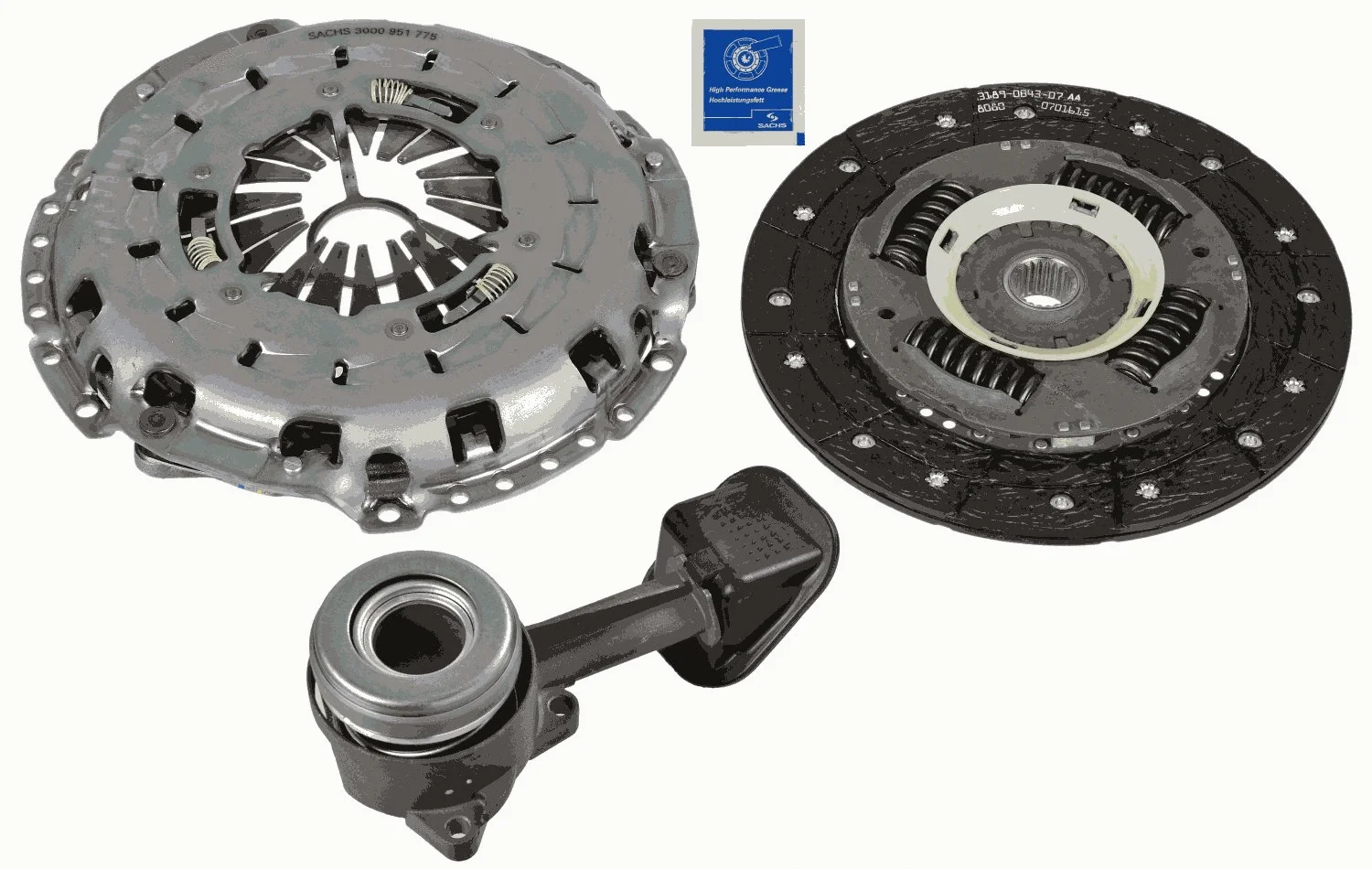 Sankabos komplektas SACHS 3000 990 395