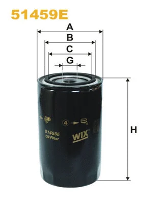 Alyvos filtras WIX FILTERS 51459E
