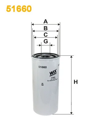 Alyvos filtras WIX FILTERS 51660