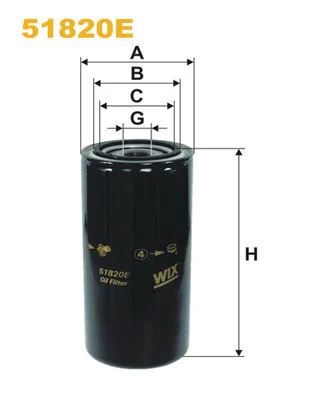 Alyvos filtras WIX FILTERS 51820E