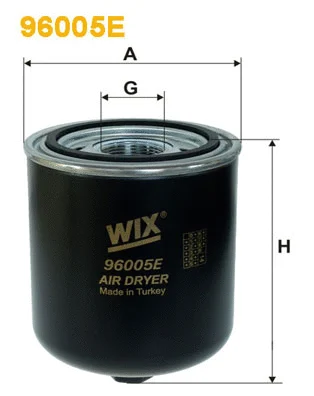 Suspausto oro sistemos oro džiovintuvo kasetė WIX FILTERS 96005E