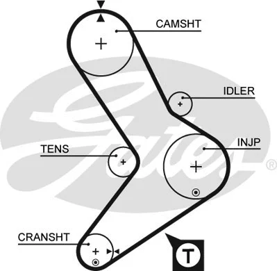 Paskirstymo diržas GATES 5039
