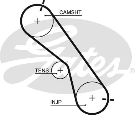 Paskirstymo diržo komplektas GATES K015560XS