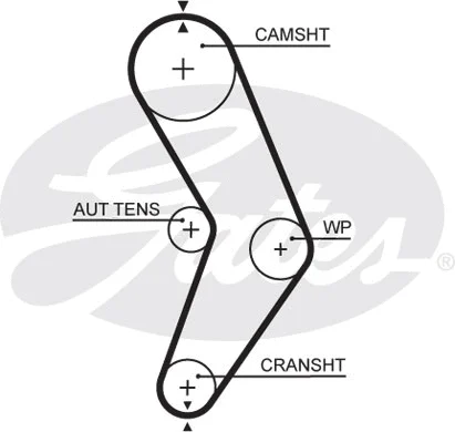 Paskirstymo diržo komplektas GATES K015662XS