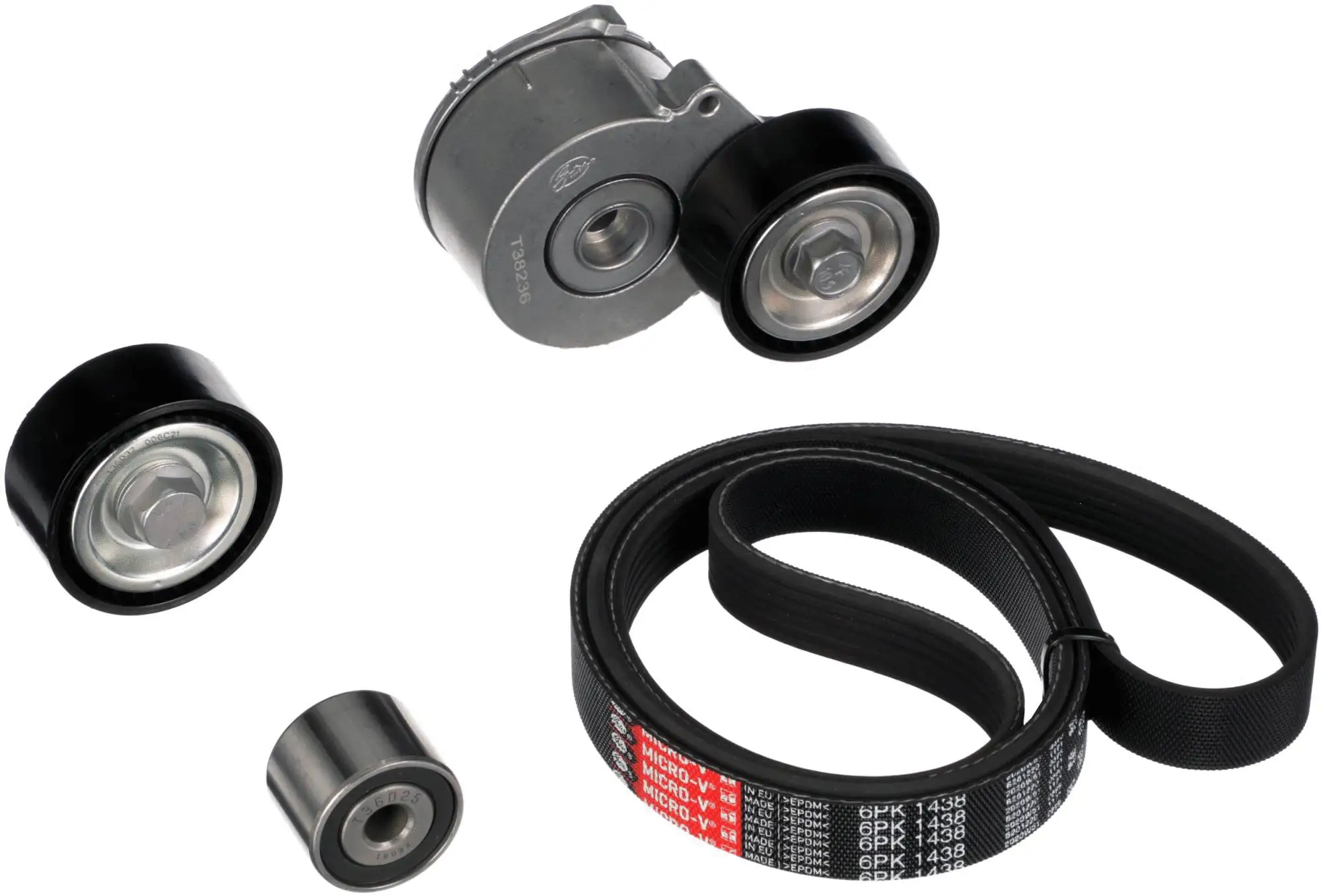 Diržų komplektas GATES K016PK1438
