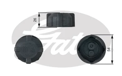 Radiatoriaus dangtelis GATES RC202