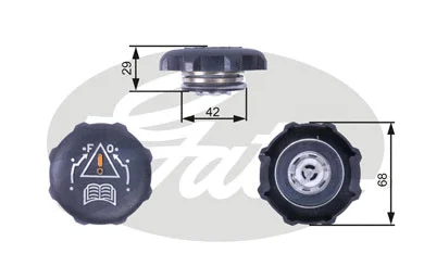 Radiatoriaus dangtelis GATES RC239