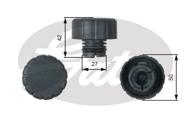 Radiatoriaus dangtelis GATES RC244