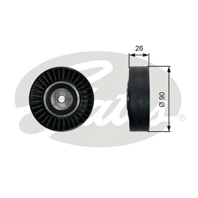 Diržo įtempiklio skriemulys GATES T36461