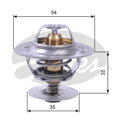 Termostatas GATES TH11287G1