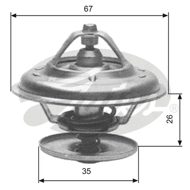 Termostatas GATES TH11680G1